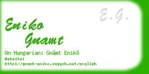 eniko gnamt business card